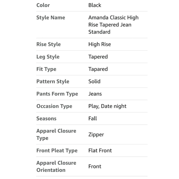 Gloria Vanderbilt classic high-rise jeans. style: Amanda dark indigo size 24 - Picture 15 of 16